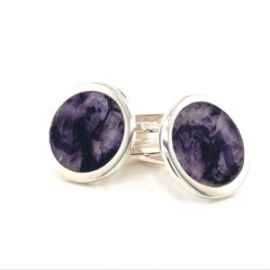 Silver Blue John Set Cufflinks