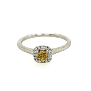 Platinum and diamond ring