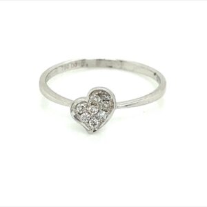 18ct white gold and diamond ring