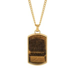 Tigers Eye Dog Tag