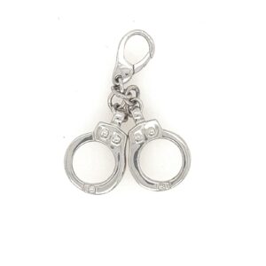 Silver hand cuffs charm