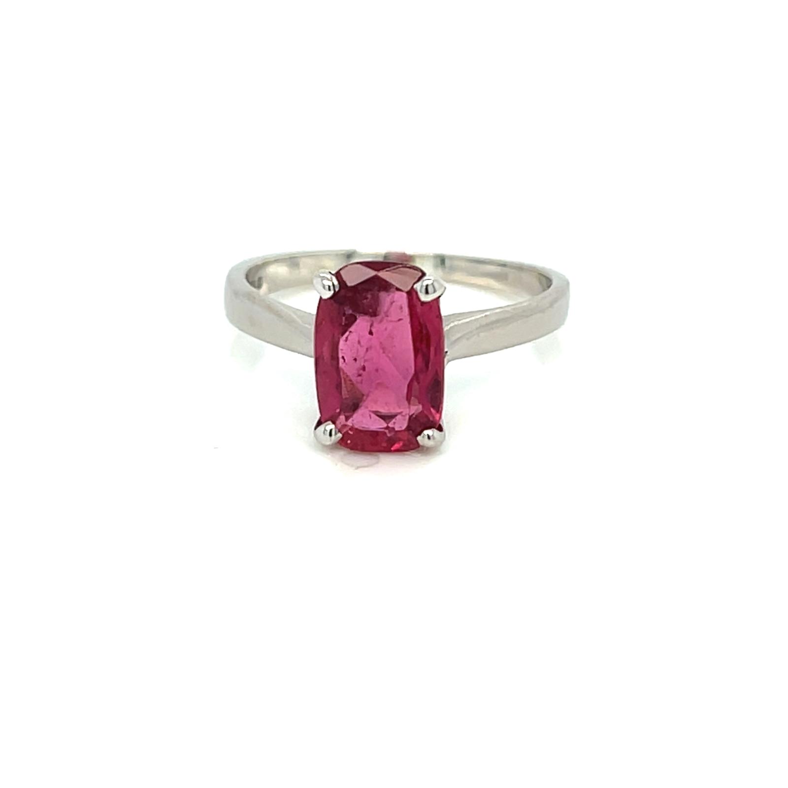 9ct white gold and Tourmaline ring - Image 2