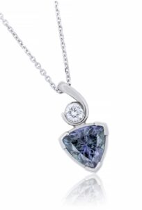 Tanzanite and Diamond Pendant
